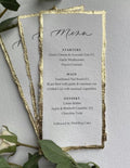 Gold & White Menu 100pcs